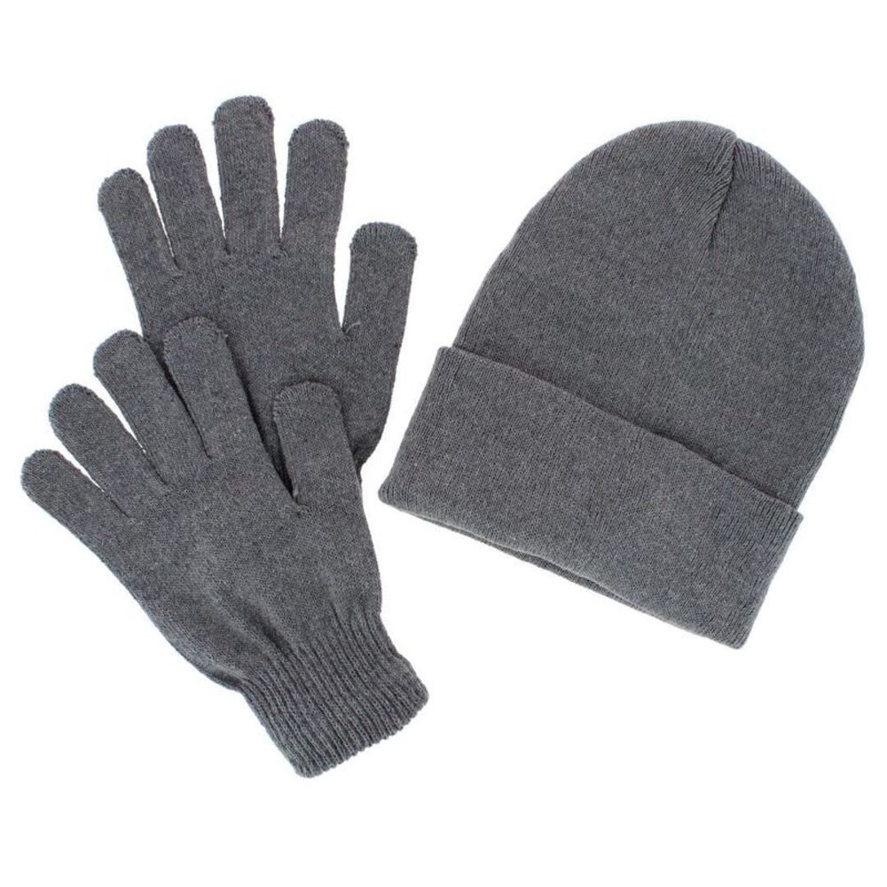 CTM Adult One Size Winter Beanie Hat and Gloves Set by Wootie
